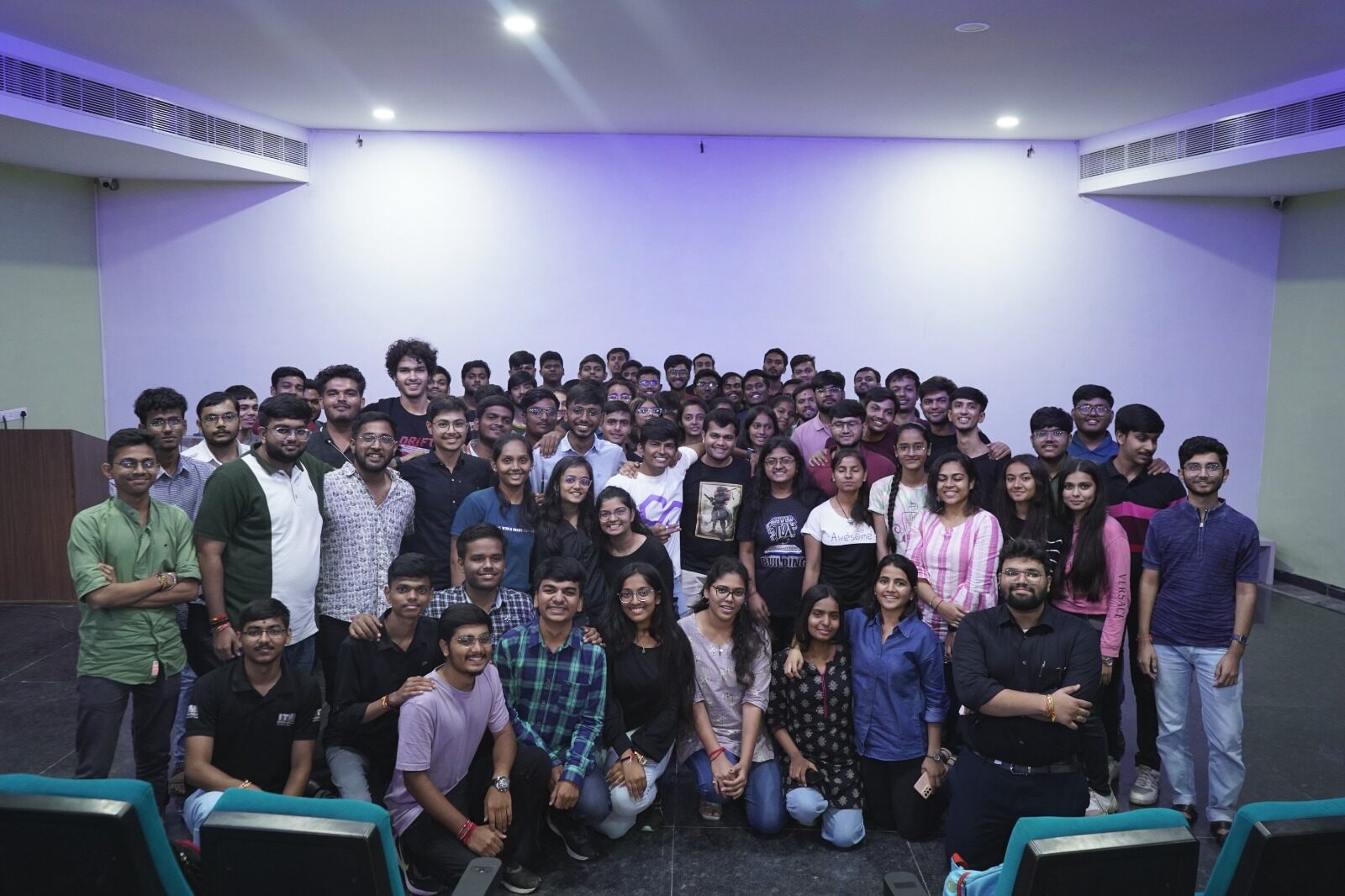 HEXSOCIETY workshop with the full audience, ITM SLS Baroda University